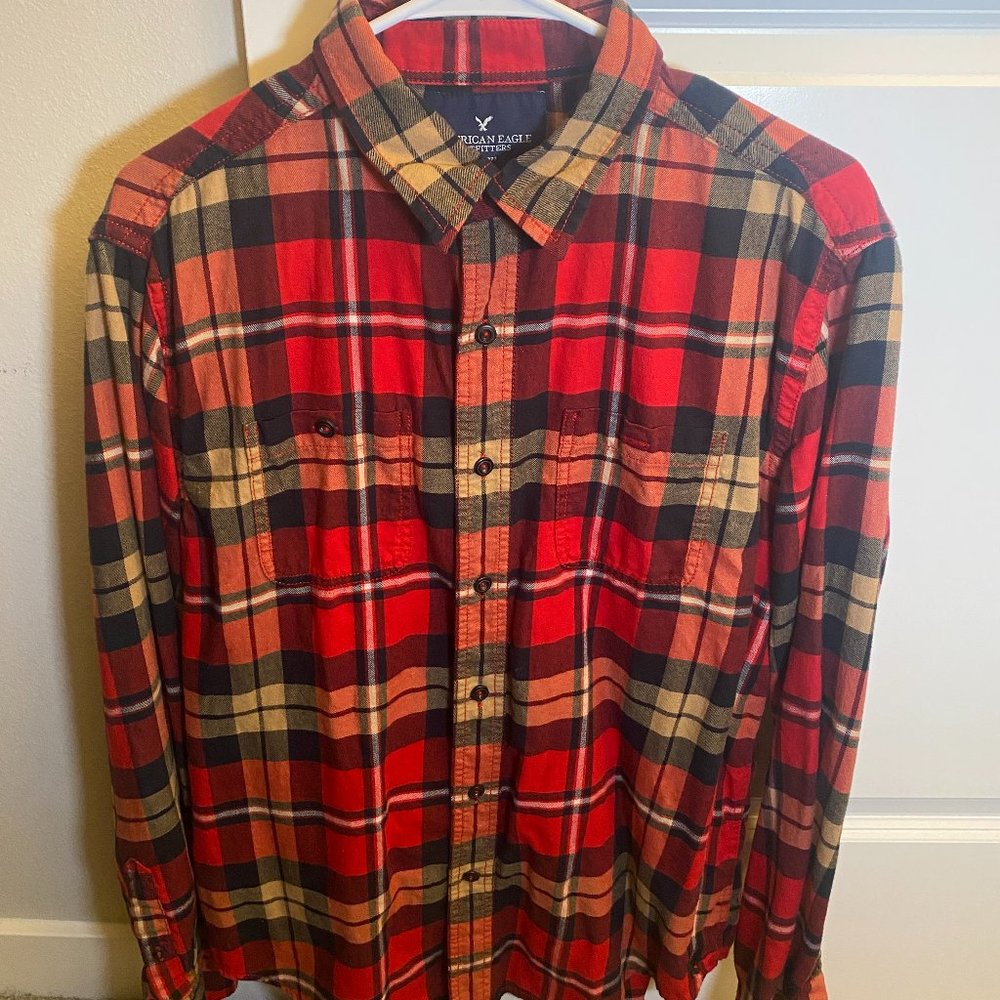 American Eagle Jersey Flannel long sleeve shirt